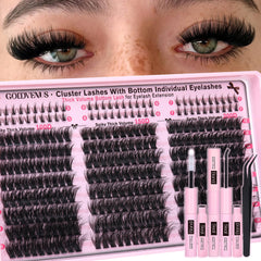 Goddvenus Fluffy Lash Clusters Kit packaging for premium at-home styling