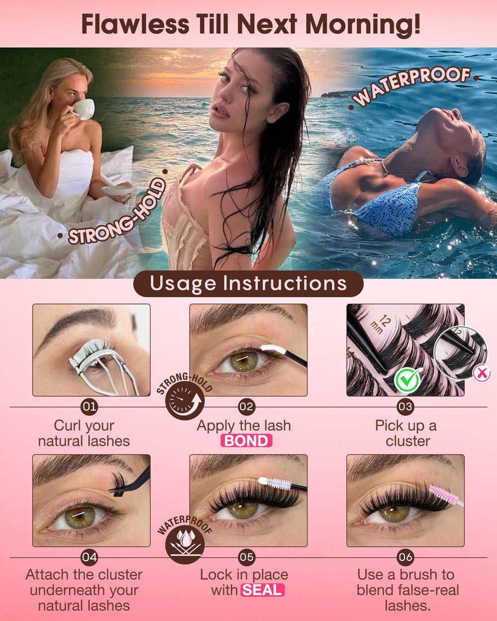Goddvenus premium tweezers and brush for precise application