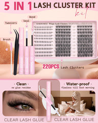Goddvenus bottom lash clusters completing the eye-circle look