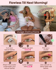 Goddvenus mix natural and cat-eye clusters for versatile looks