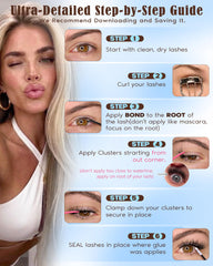 Goddvenus pre-grouped fluffy clusters simplify DIY lash application