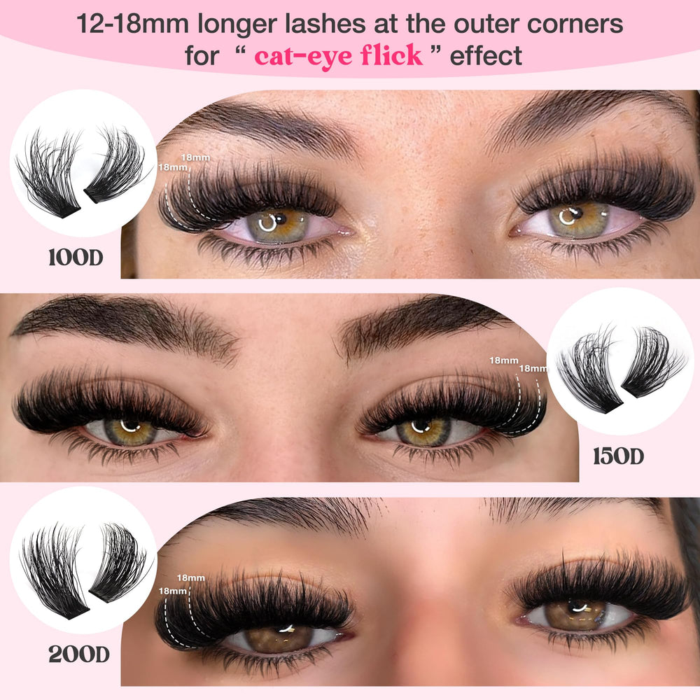 Goddvenus waterproof lash clusters for smudge-free performance