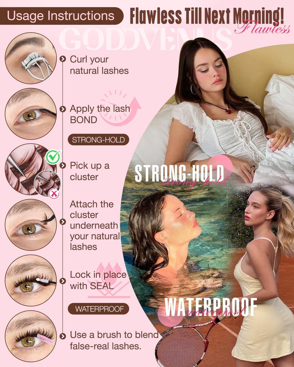 Goddvenus Wearable natural-look lashes ideal for everyday looks.
