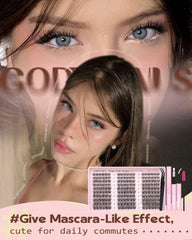 Goddvenus Wispy Lash Clusters Kit featuring gentle bond and durable seal.