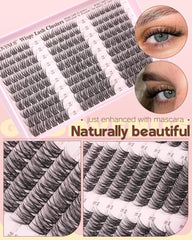 Goddvenus Wispy Lash Clusters Kit Doll Eye style for soft drama.