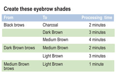 Godefroy Eyebrow Color Lightening Kit gloves and tools for safe, precise at-home use.