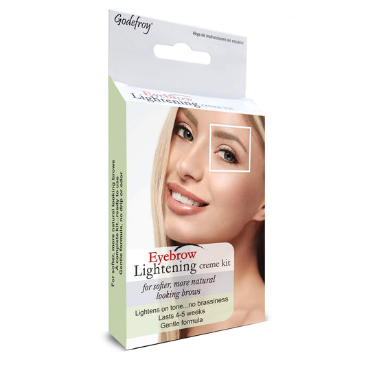 Godefroy Eyebrow Color Lightening Kit packaging—ideal for DIY at-home brow color.