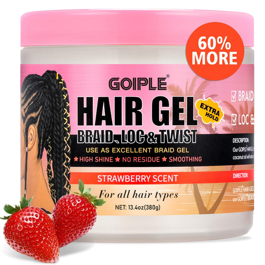 Goiple Braiding Gel extreme hold for smooth edges and lasting style