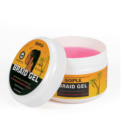 Goiple braid gel twist styles showing neat, secure twists with high shine