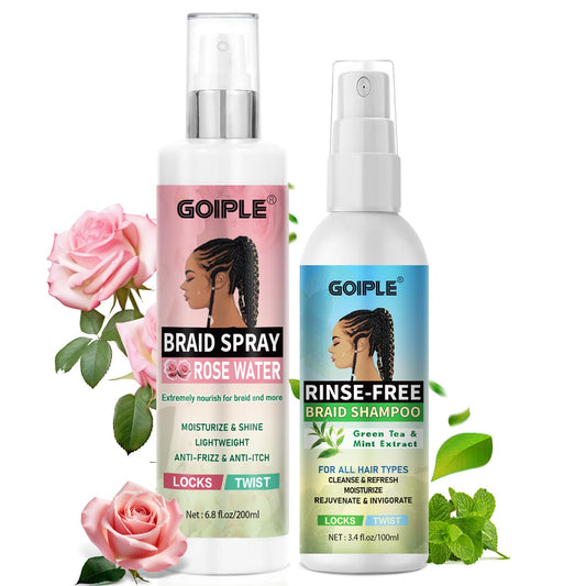 Goiple Braid Spray Rose Mint bottle for quick no-water refresh and scent boost