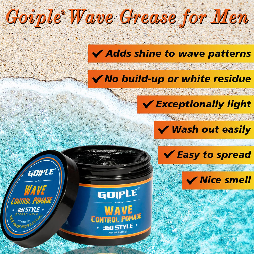 Goiple Curved Wave Brush enables precise edge work.