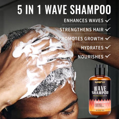 Goiple Easy Wash Wave Shampoo bottle provides gentle cleansing with moisture retention.