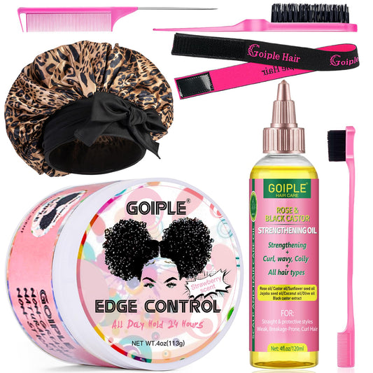Goiple edge wax on defined edges delivers long-lasting hold for a crisp look.