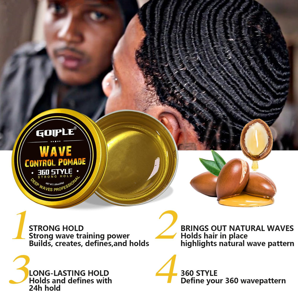 Goiple Pocket Palm Combs for even product distribution and detangling.