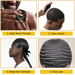 Goiple pomade kit packaging showcases a complete 360 wave routine.