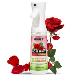 Goiple Rose Water Hair Loc Spray bottle pour for scalp refreshment and hydration.