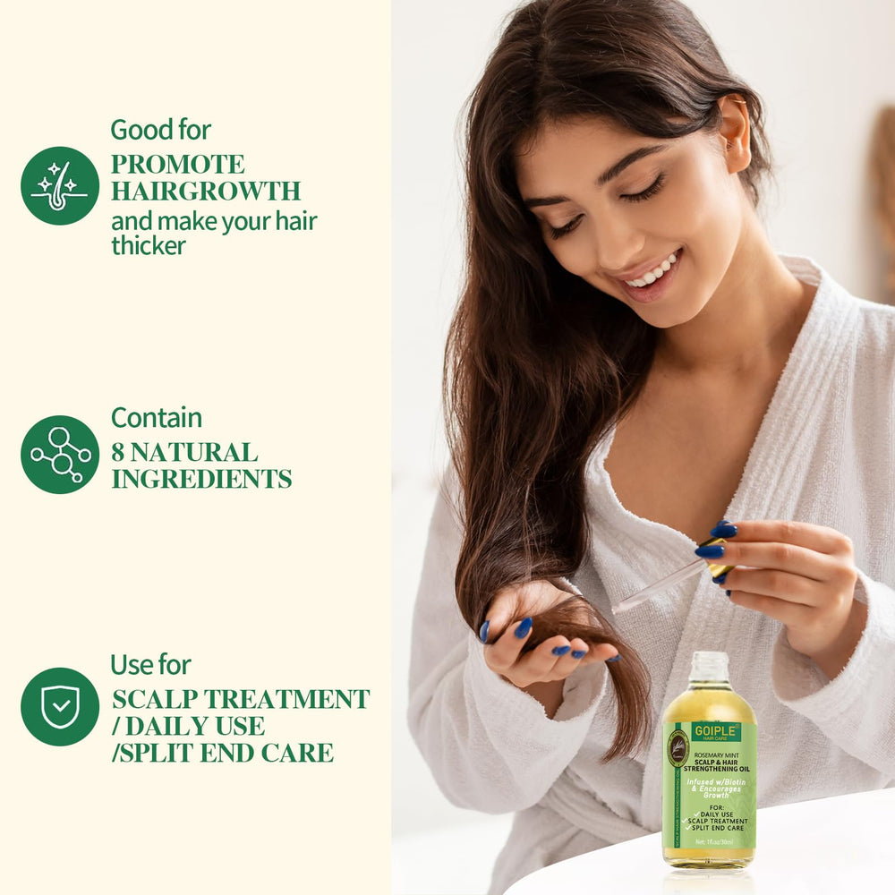 Goiple Rose Water Hair Tonic hydrates scalp and enhances shine.