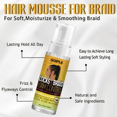 Goiple Braid Gel providing strong hold and moisture lock
