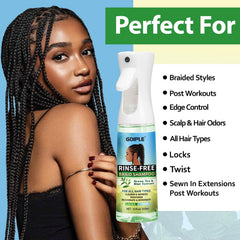 Goiple vegan cruelty-free ingredients label emphasizes natural ingredients for protective hairstyles.