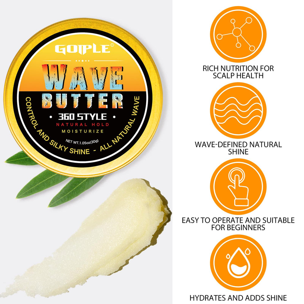 Goiple wave pomade water-based formula offers non-greasy manageability