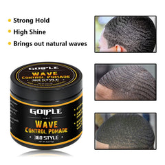Moisturized waves and silky shine from Goiple pomade