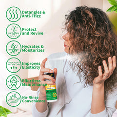 Goiple Wig Milk Spray moisturizing formula leaves fibers soft and manageable.