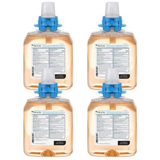 GOJO Provon foaming antimicrobial handwash with moisturizers in amber fragrance for everyday hand hygiene.