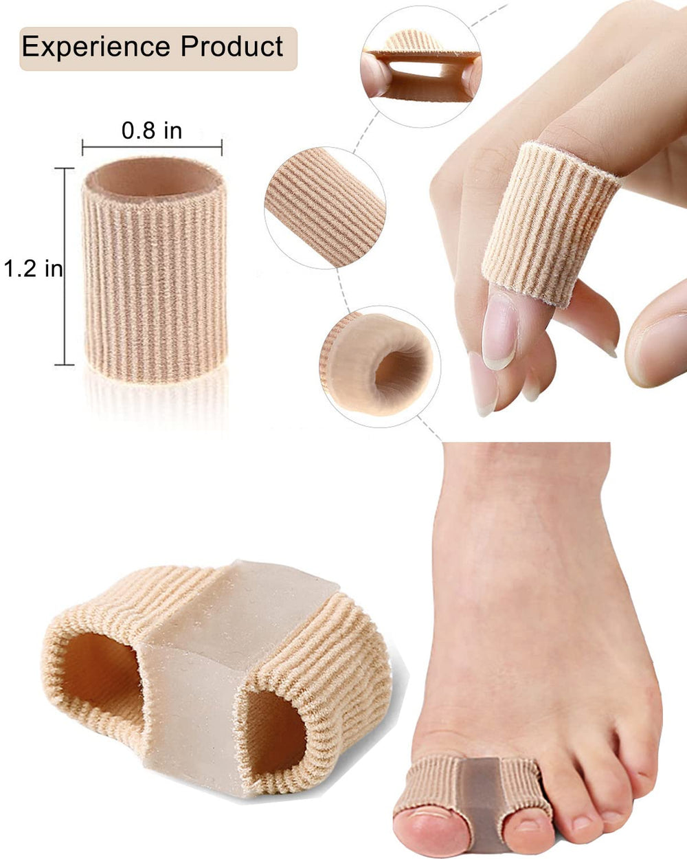 Golbylicc bunion pain relief in use; cushions rubbing points