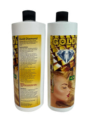Gold Diamond shampoo lather demonstrates gentle cleansing for sensitive scalps.