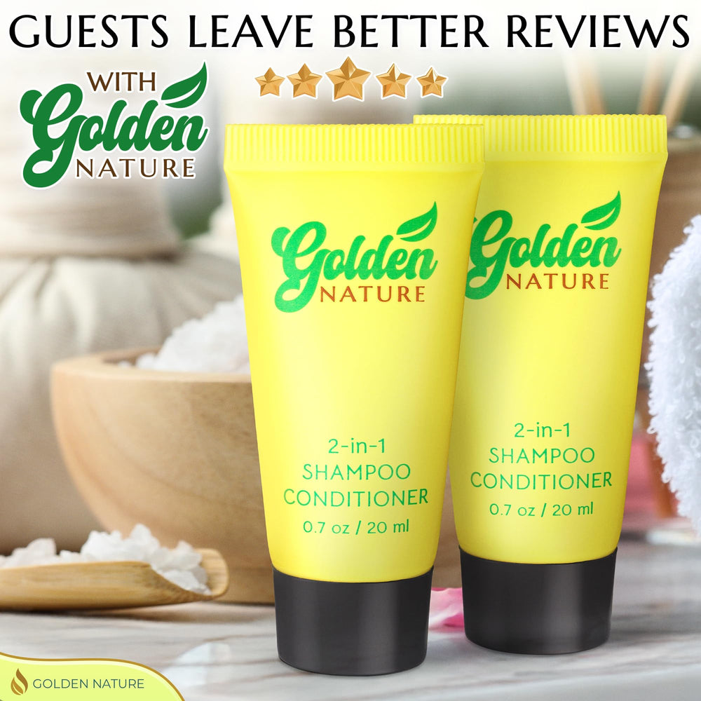 Cruelty-free vegan formula highlighted on labels for ethical hospitality products.
