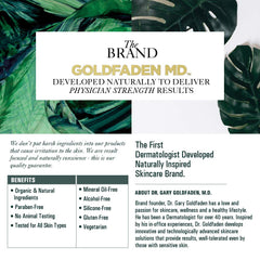 Goldfaden MD Liquid Face Lift features antioxidant-rich botanicals for radiant skin