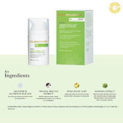Goldfaden MD Liquid Face Lift pump dispense demonstrates easy use