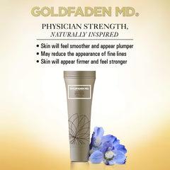 Bird of Paradise focus in GOLDFADEN MD Plant Profusion night cream for even tone