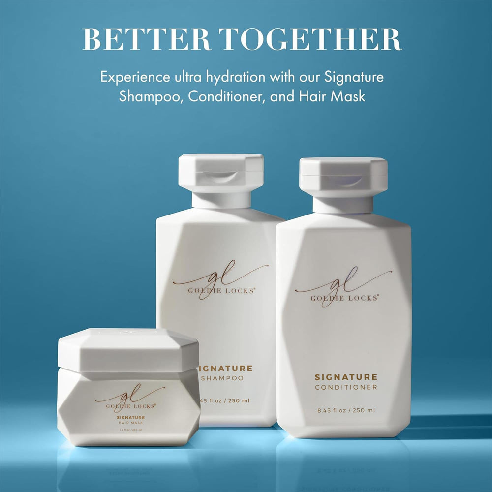 Formula is color-treated and extensions-safe with Goldie Locks hair mask.