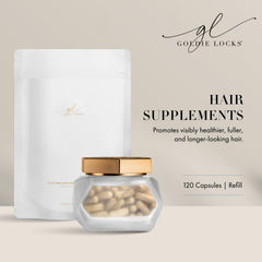 Goldie Locks bottle cap close-up emphasizing convenient daily capsules