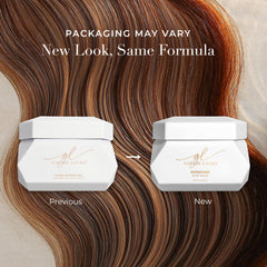 Goldie Locks mask being applied, creamy texture for easy distribution.
