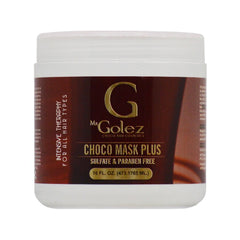 Golez Choco Hair Intensive Therapy Mask 16oz bottle hydrates and nourishes hair.