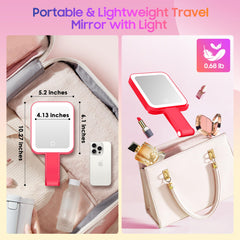 GOMIPURU portable makeup mirror weighs 0.68 lb for easy packing