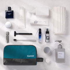 Gonex mesh pouch inside keeps small items visible and breathable.