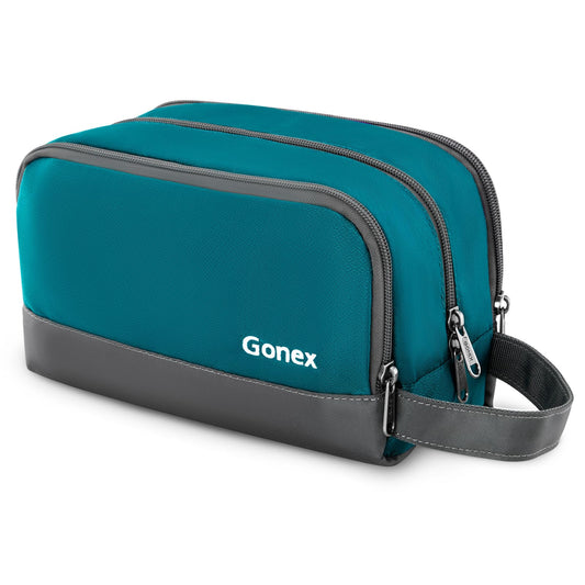 Gonex travel toiletry bag in nylon keeps items organized on the go.