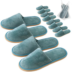 GONG GONG six-pair non-slip slippers packaged for guests in individual bags
