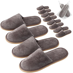 GONG GONG crystal velvet slipper close-up shows plush fabric and guest comfort.