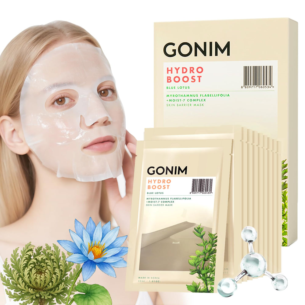 GONIM face mask activates collagen for plump, hydrated skin