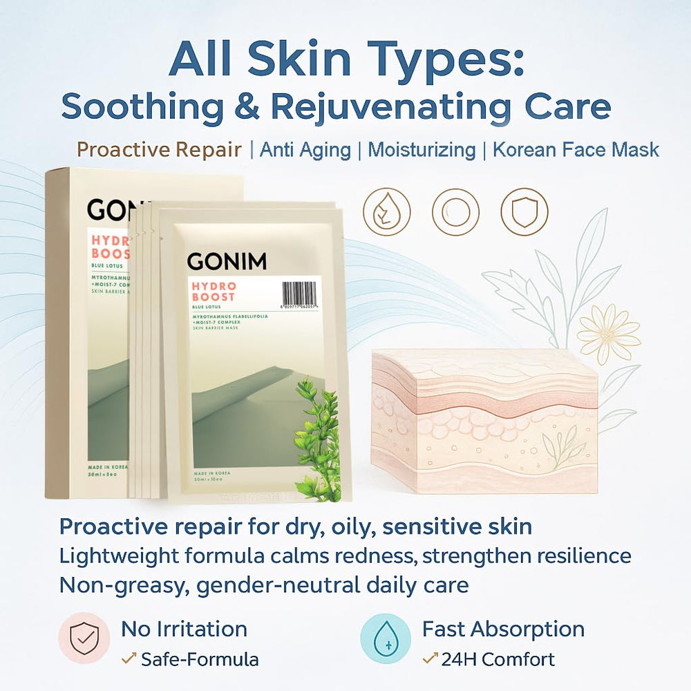 GONIM face mask gentle formula suitable for sensitive skin