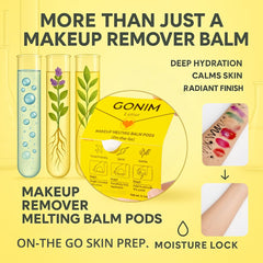 GONIM hyaluronic acid infusion boosts hydration during makeup removal.