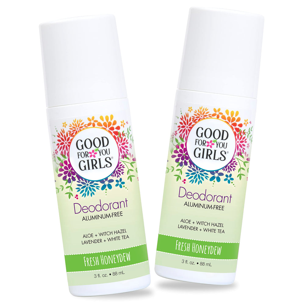 Good For You Girls Fresh Honeydew deodorant bottle for kids, aluminum-free formula.