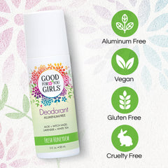 Good For You Girls Fresh Honeydew roll-on application, clear finish for teens.