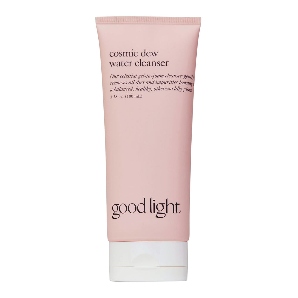 Good Light Cosmic Dew Water Cleanser bottle pour for easy daily cleansing