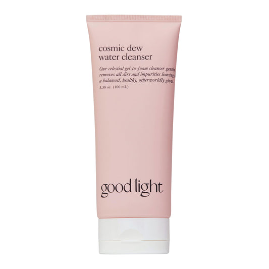 Good Light Cosmic Dew Water Cleanser bottle pour for easy daily cleansing