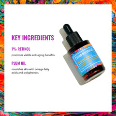 Good Molecules 1% Retinol Night Oil texture close-up showing silky finish